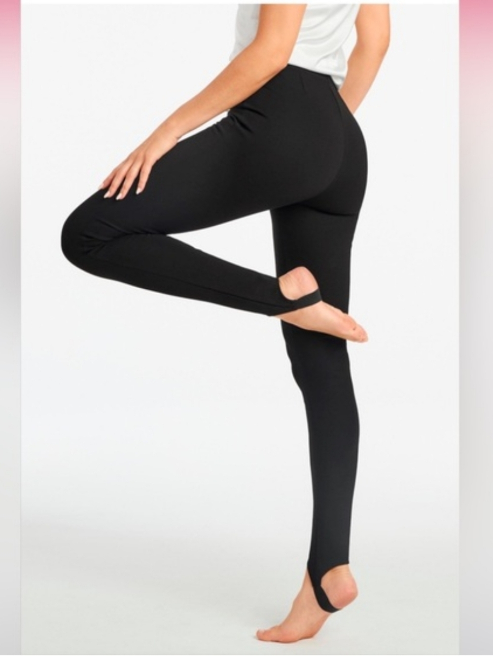 Boston Proper Black Stirrup Ponte Leggings